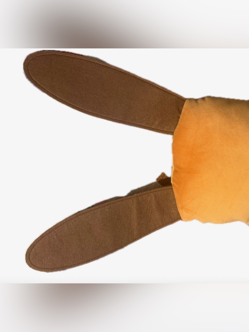Fuggler Bigg Fugg Rabbit Rabbit 18 Inch Plush With Teeth Orange - Picture 3 of 4